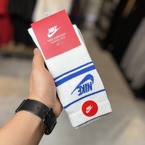 جوراب ساقدار NIKE سفید آبی